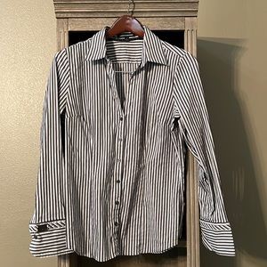 Express collared blouse, long sleeve